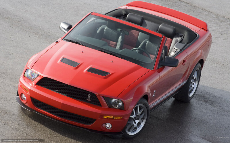 Red Mustang Convertible — Dynamic