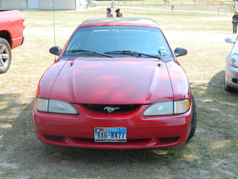 Red Mustang Convertible — Outdoor