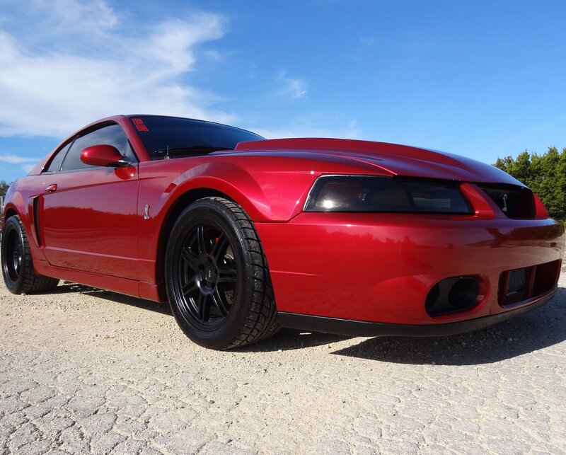 Red Mustang Coupe — Bright