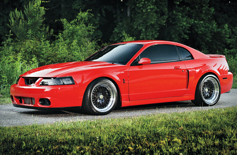 Red Mustang Coupe — Calm, Afternoon, Photograph