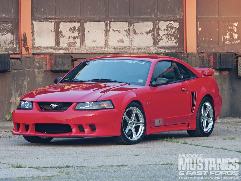Red Mustang Coupe — Dramatic