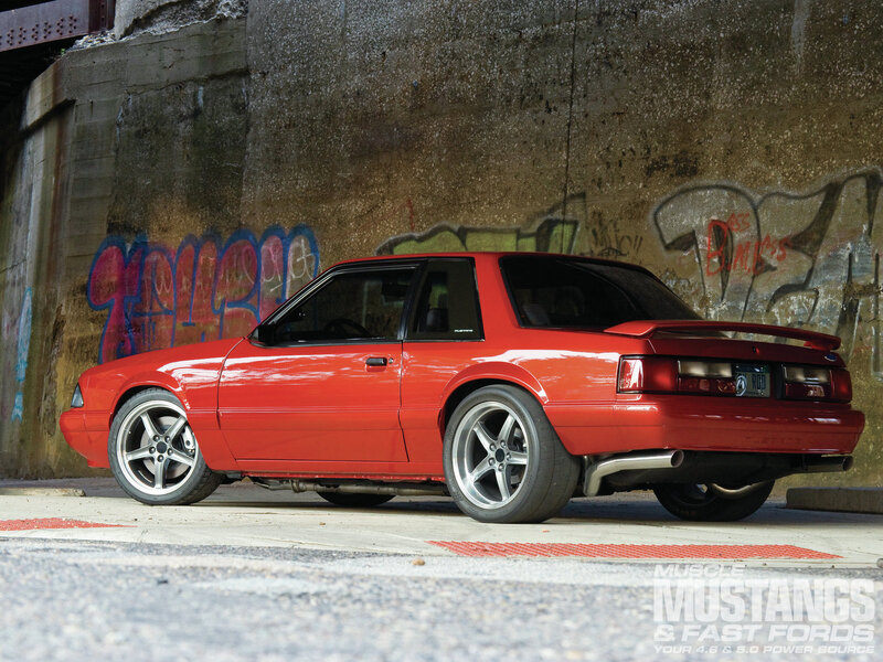 Red Mustang Coupe — Urban