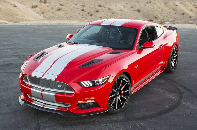 Red Mustang Gt Car — Dramatic