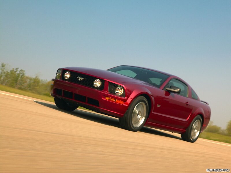 Red Mustang Gt Car — Dynamic