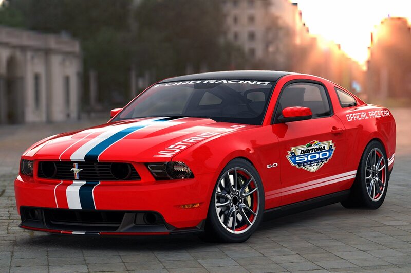 Red Mustang Pace Car