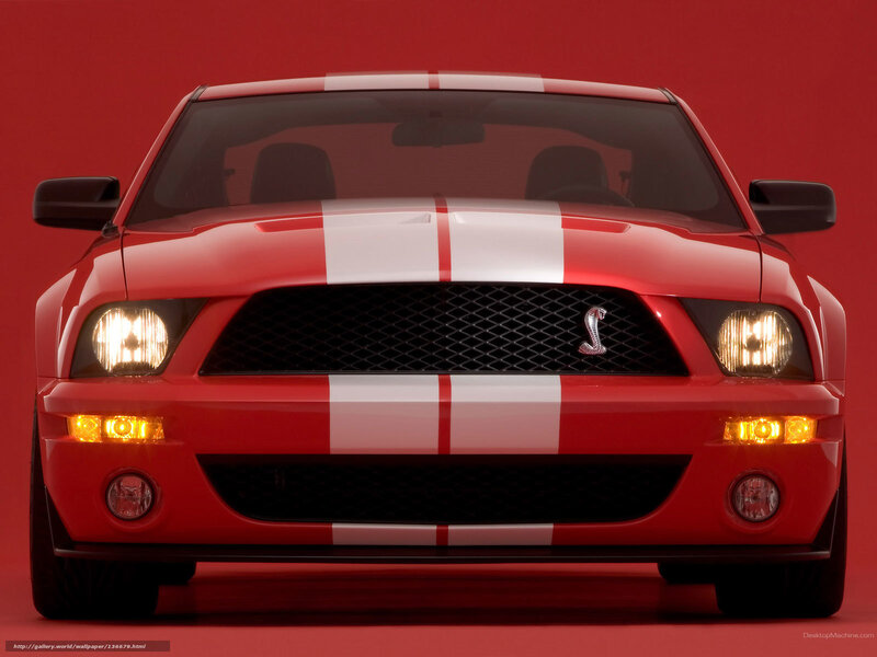 red mustang with white stripes