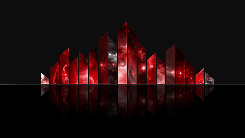 Red nebula audio visualizer
