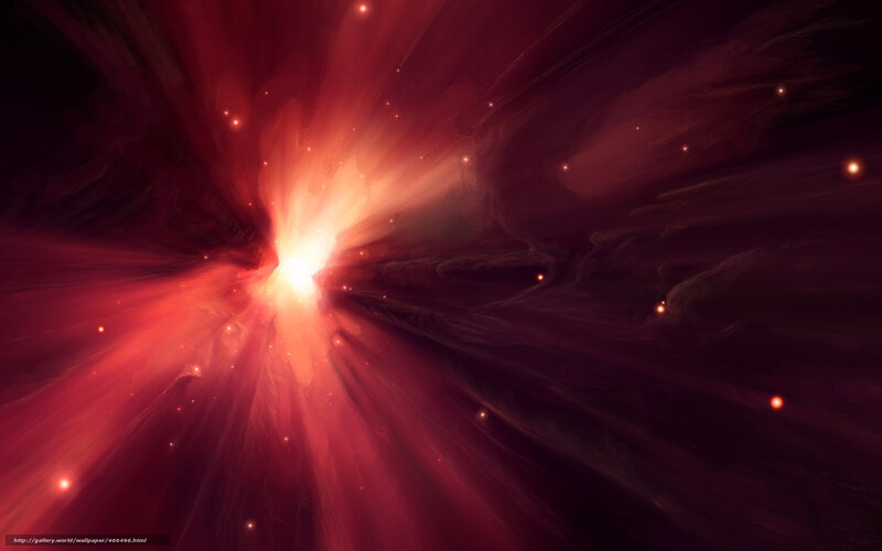 Red Nebula Explosion