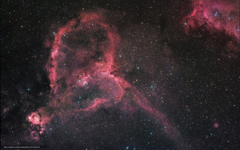 Red Nebula in Space