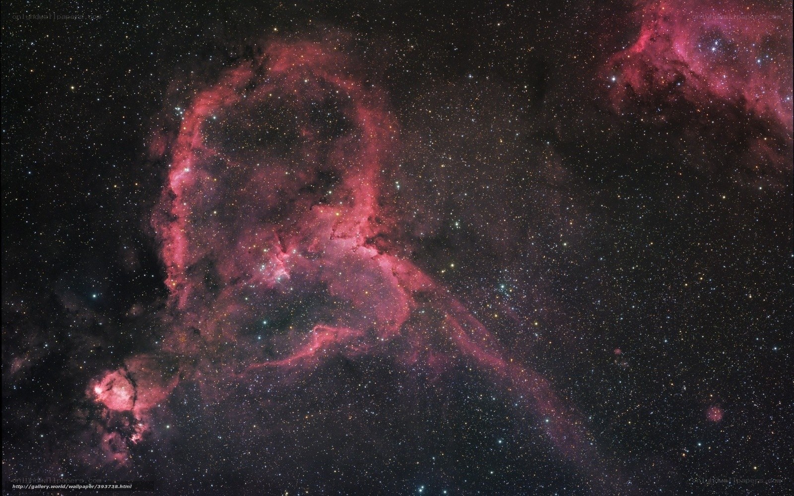 Red Nebula in Space