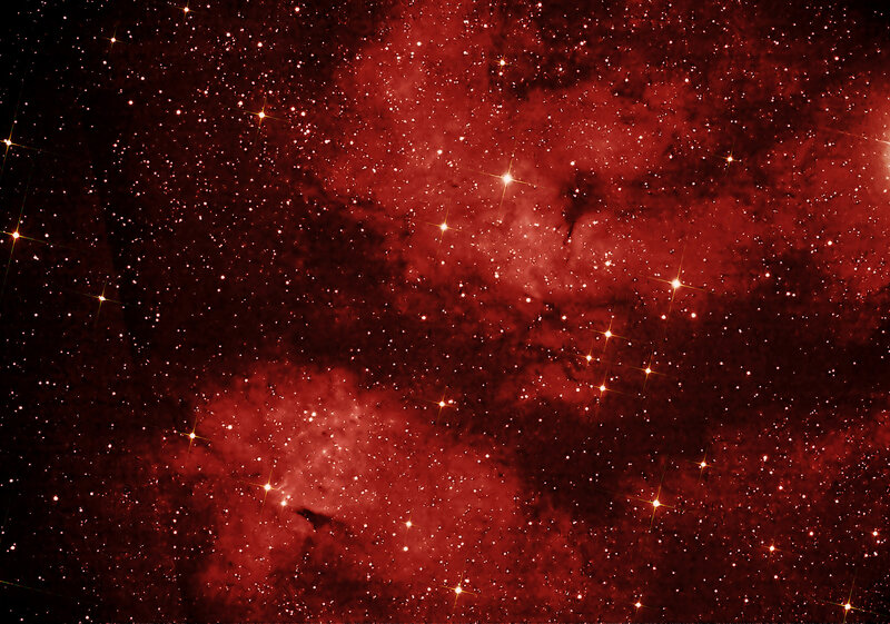 Red Nebula in Space