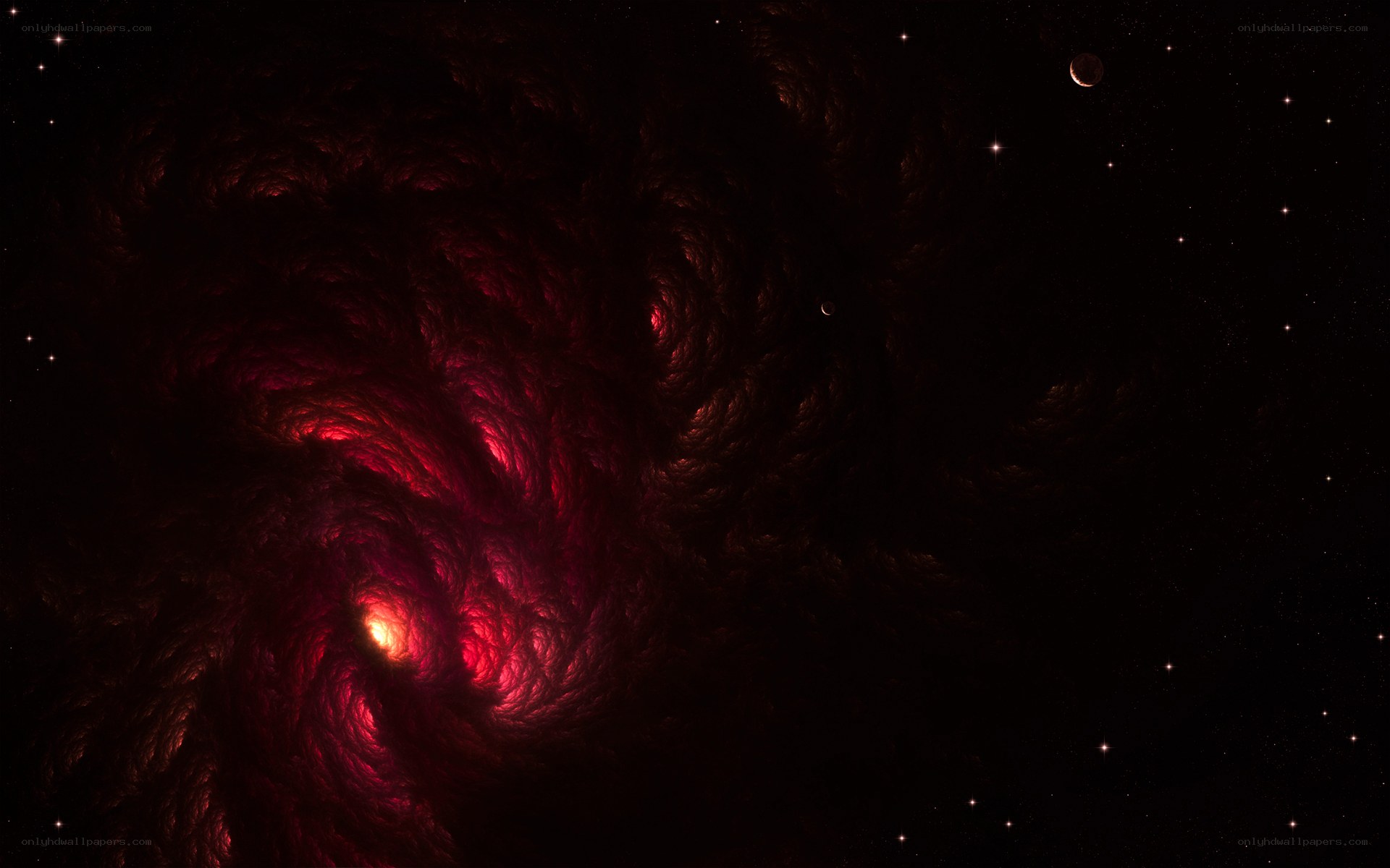 Red Nebula in Space