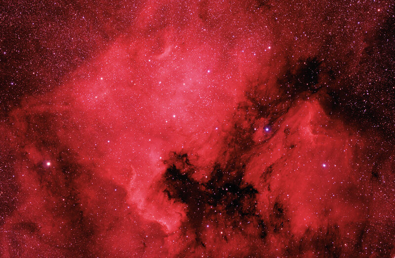 Red Nebula in Space
