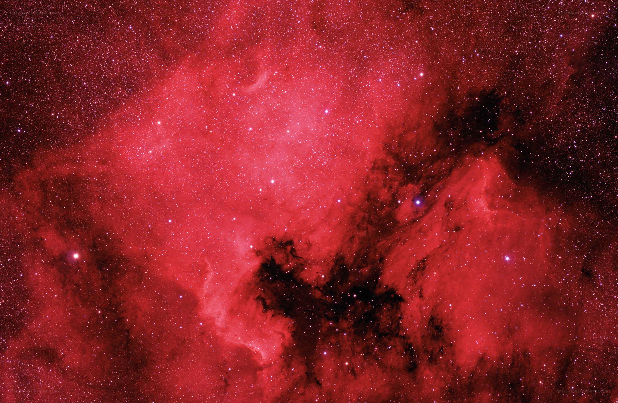 Red Nebula in Space