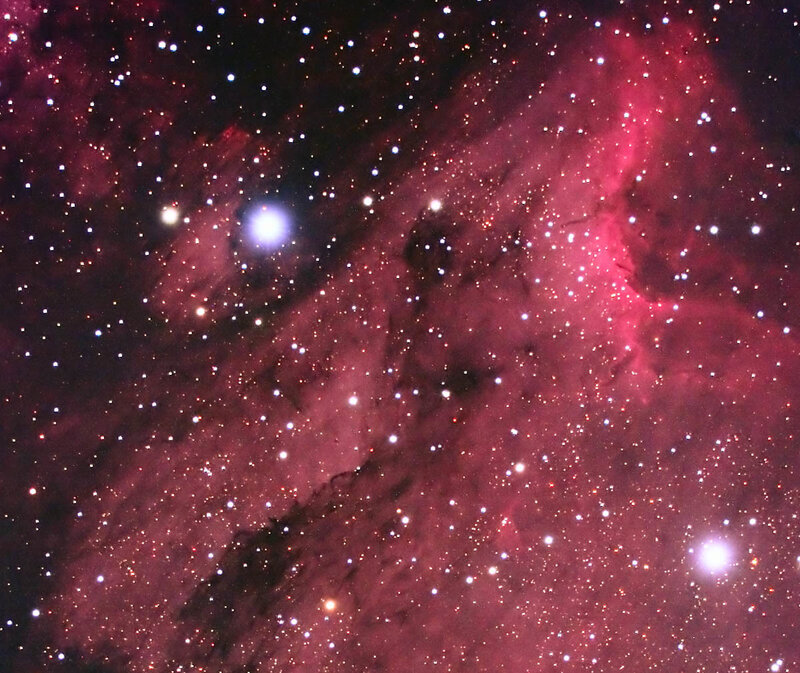 Red Nebula in Space
