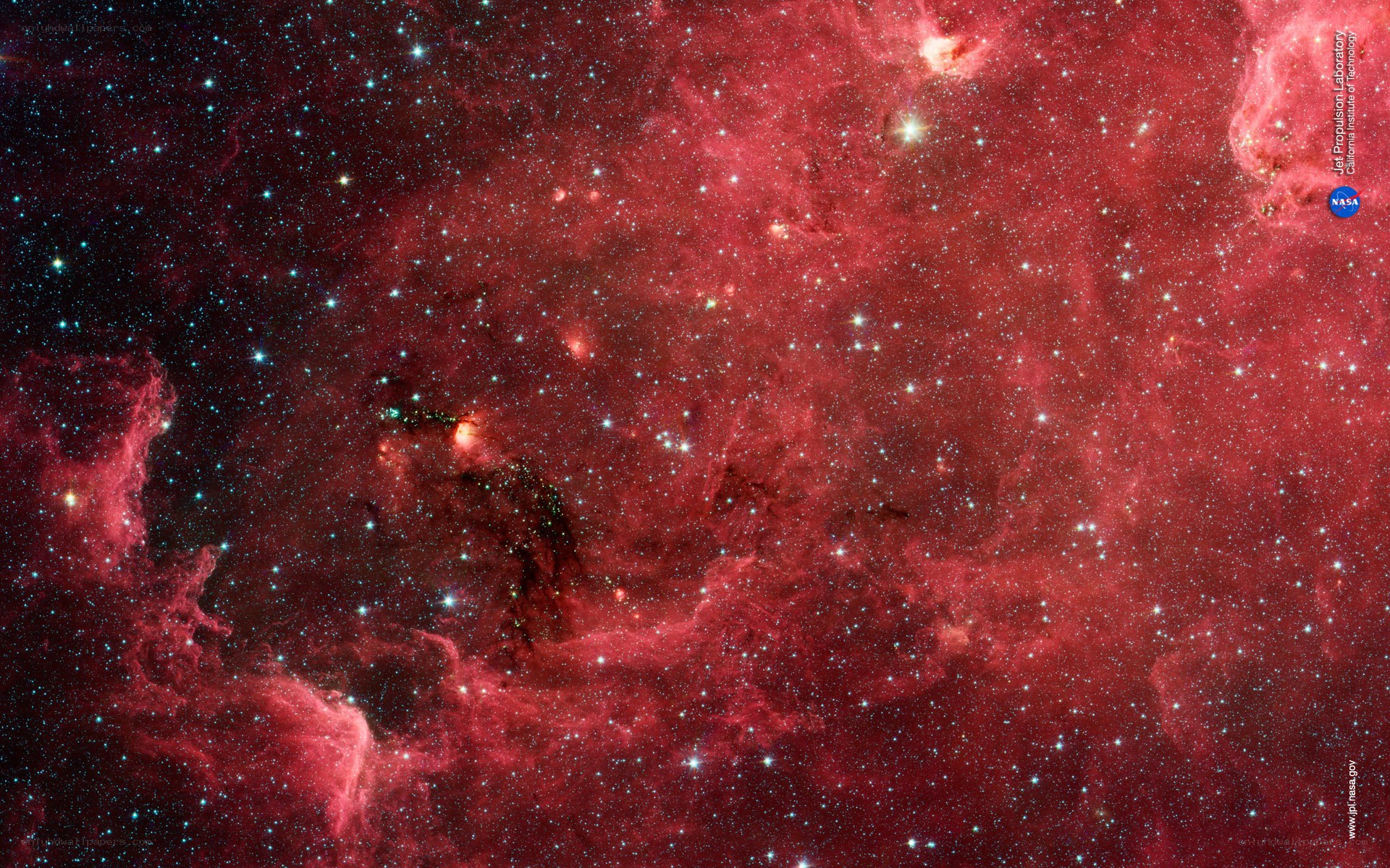 Red Nebula in Space