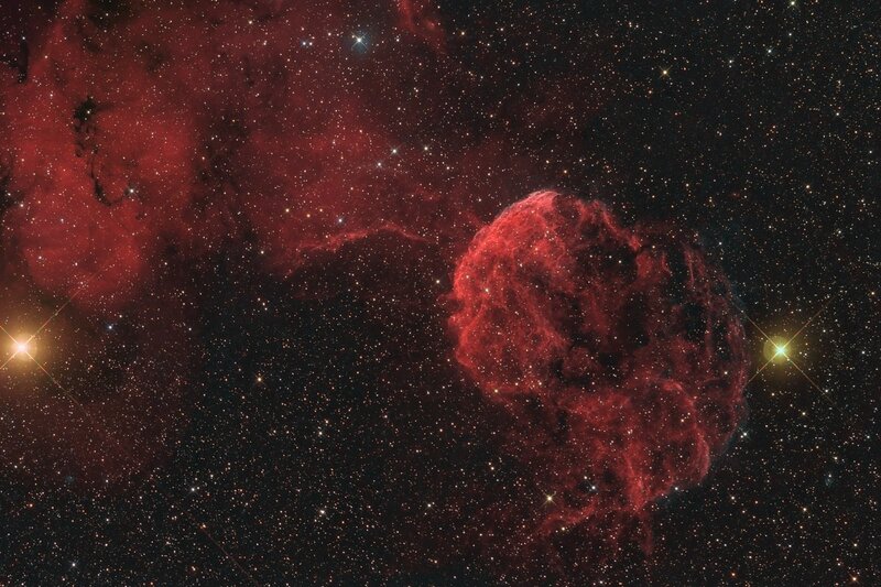Red Nebula in Space
