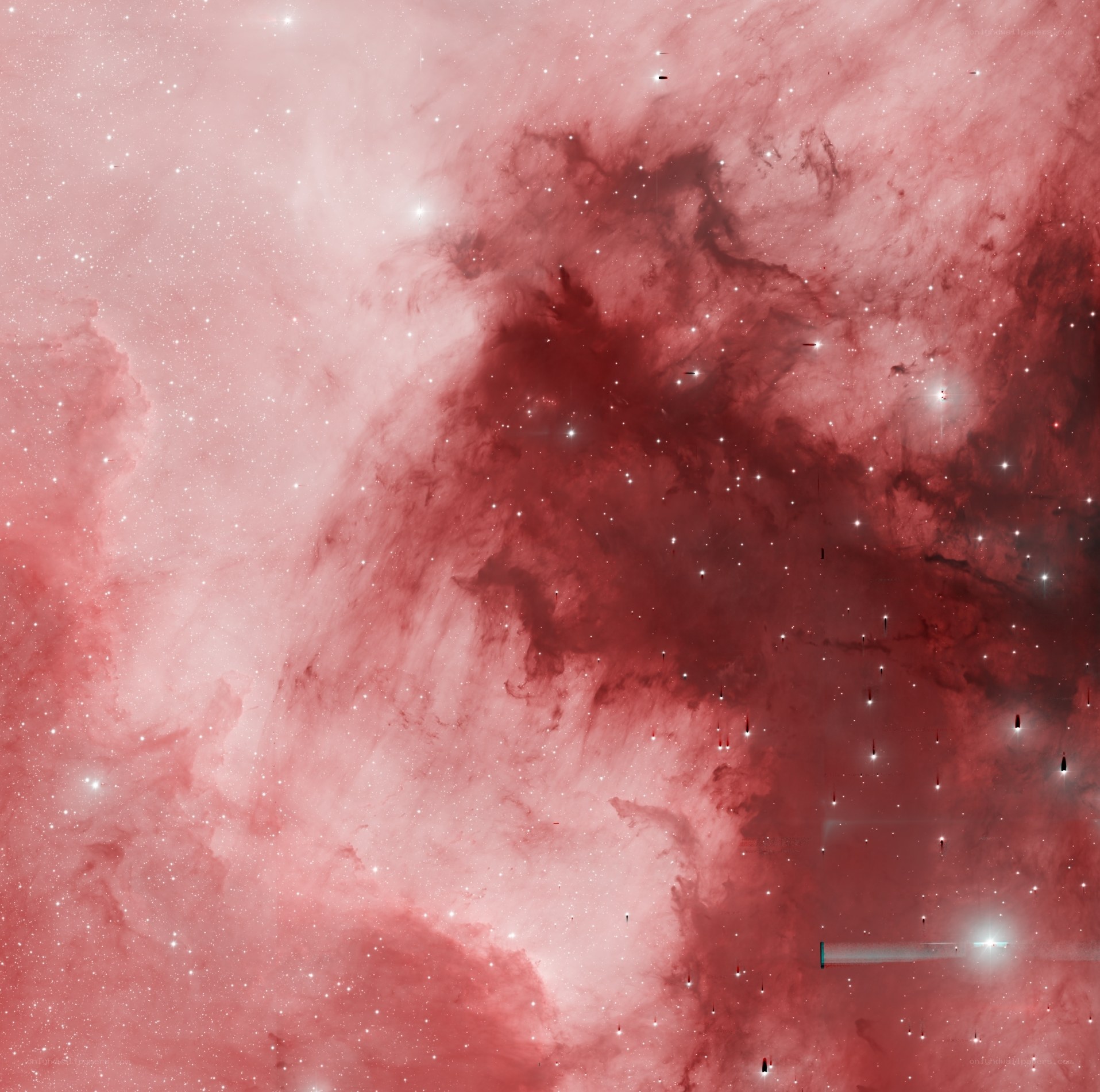 Red Nebula in Space