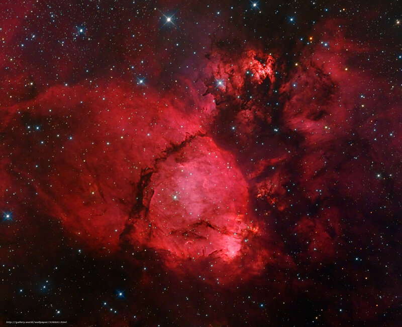 Red Nebula in Space