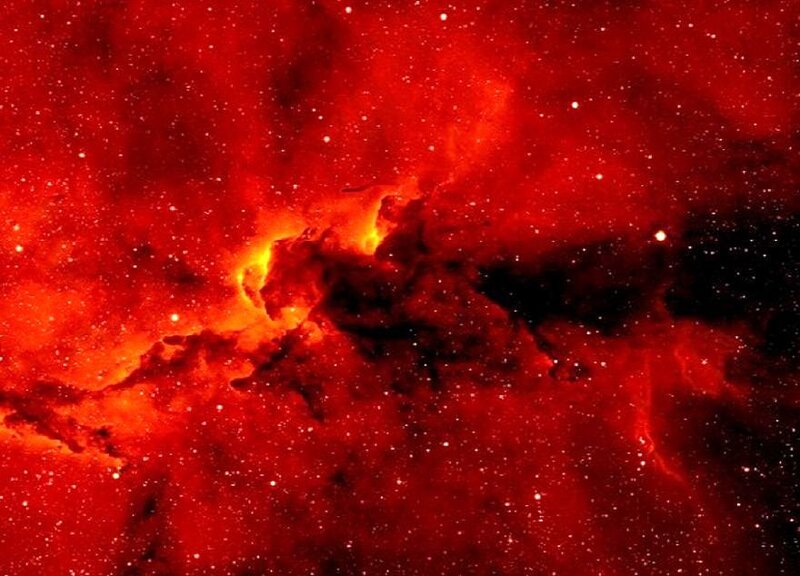 Red Nebula in Space