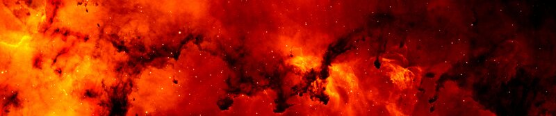 Red Nebula in Space — Dramatic, Orange