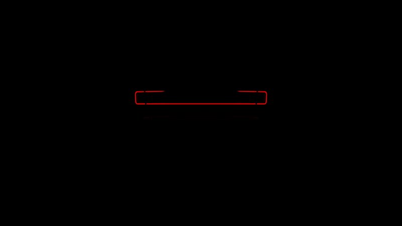 Red Neon Outline