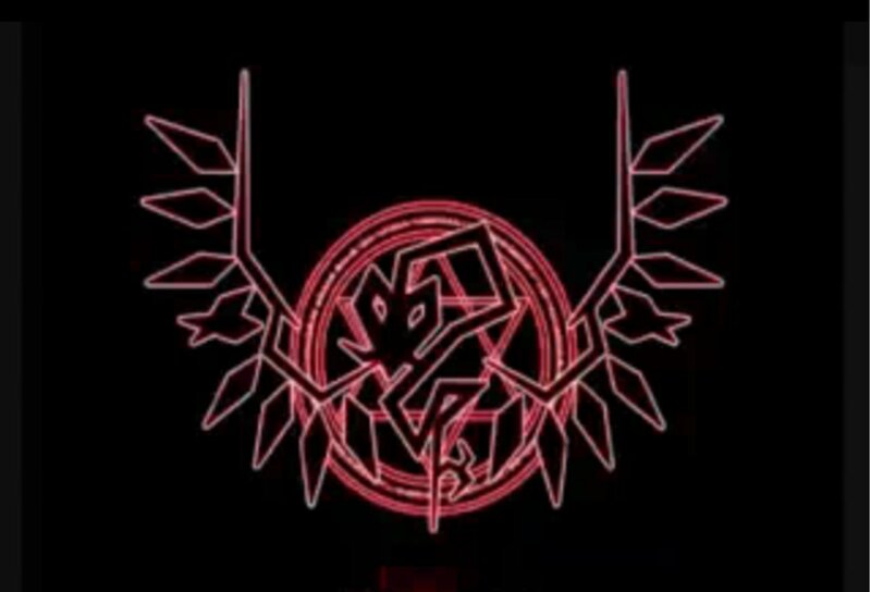 red neon symbol logo