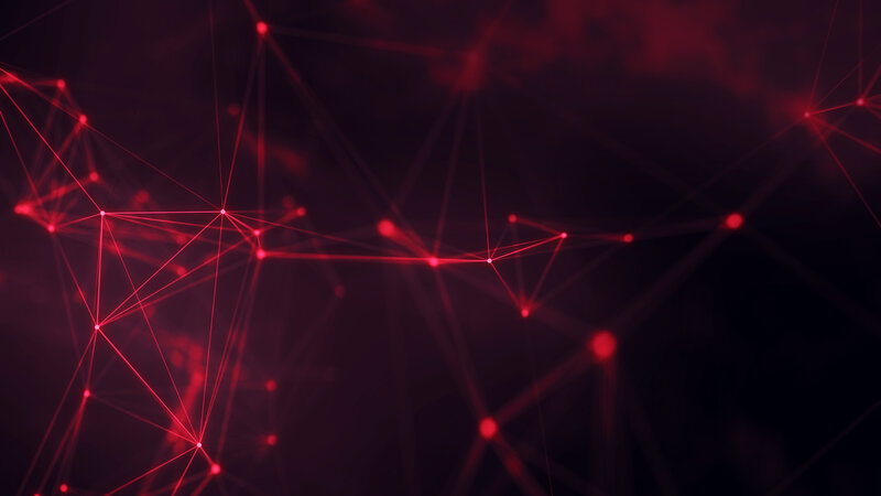 Red Network Nodes — Dark