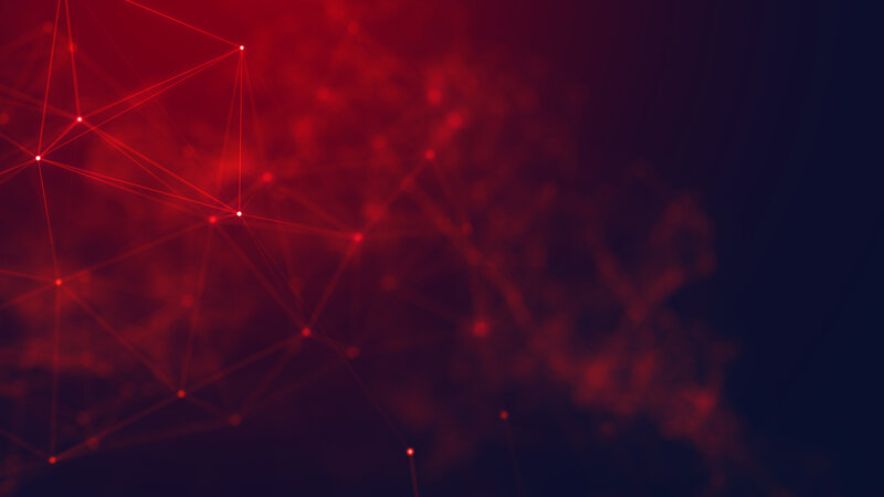Red Network Nodes — Dramatic