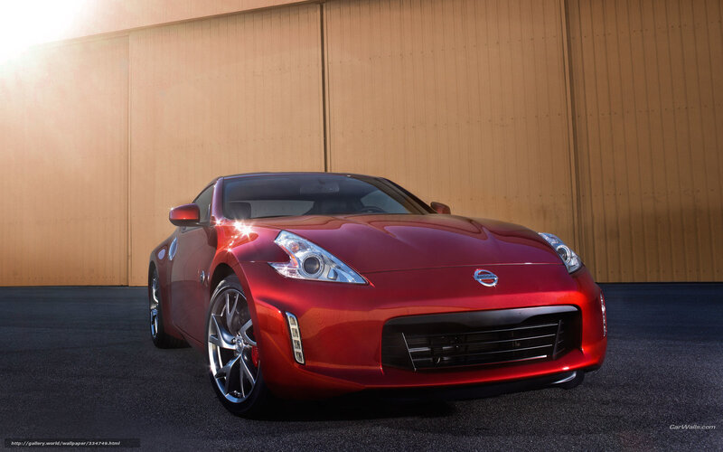 Red Nissan 370z Car — Dramatic