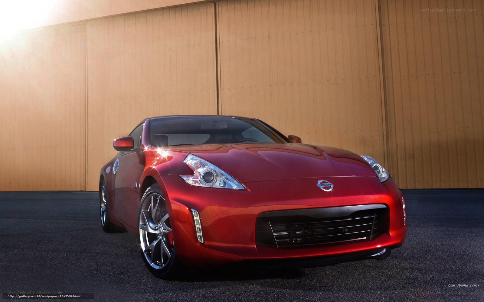 Red Nissan 370Z sports car