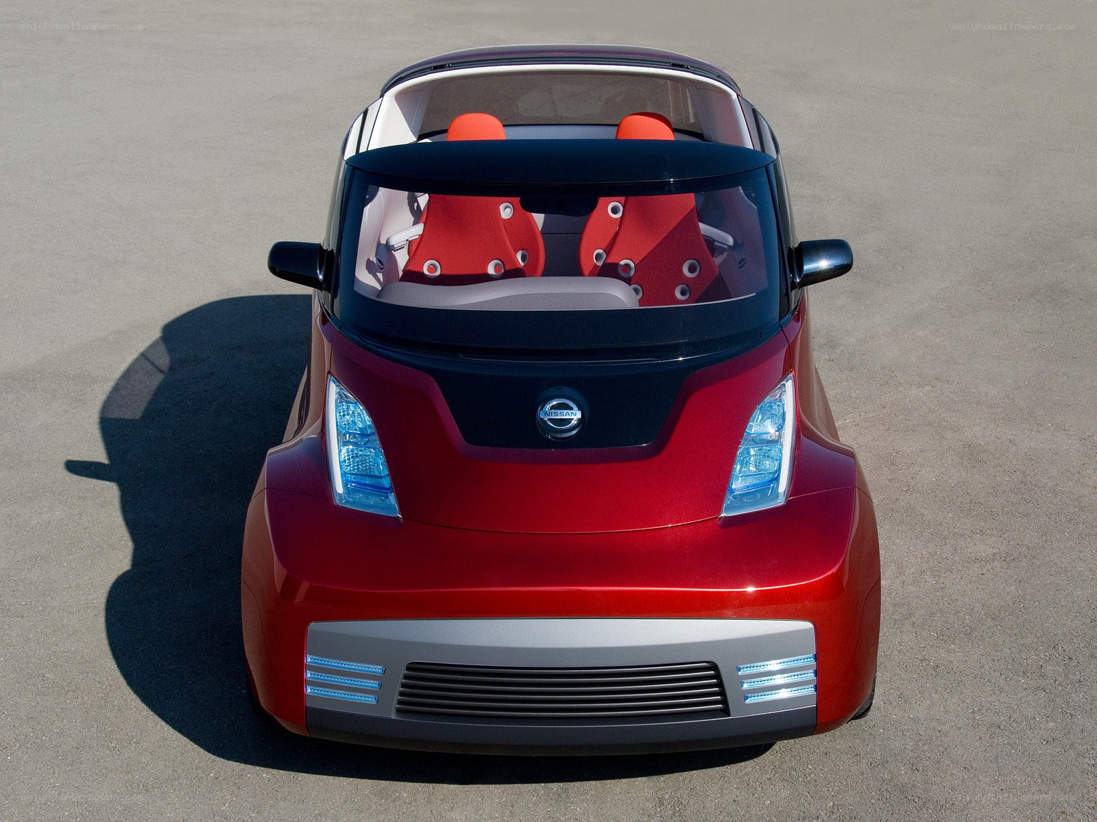 Red Nissan concept car