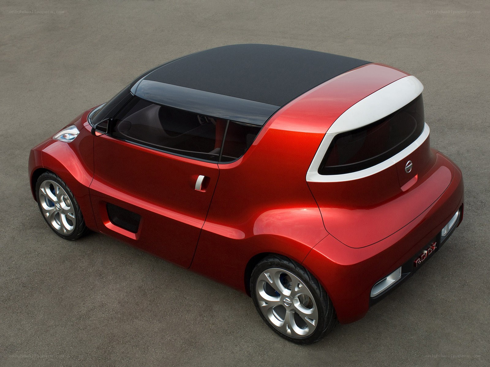 Red Nissan concept car