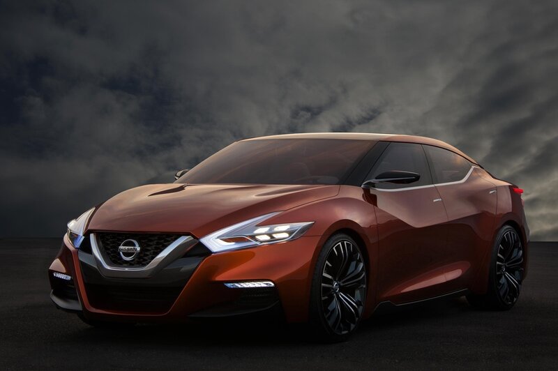 Red Nissan Concept Car — Dramatic