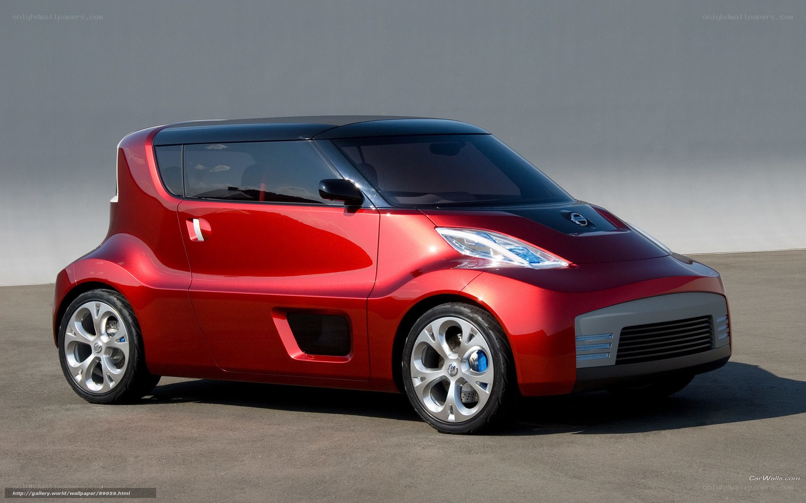 Red Nissan concept car