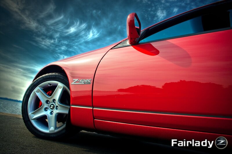 Red Nissan Fairlady Z car