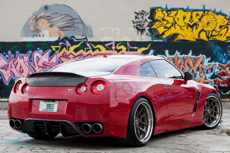 Red Nissan Gt-r Car — Urban