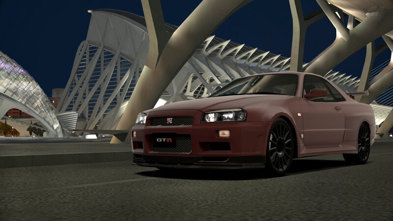 Red Nissan Gt-r — Dramatic, Night
