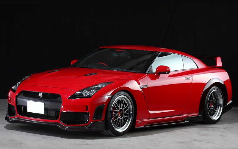 Red Nissan Gt-r — Dramatic, Photograph, Car, Tire, Wheel