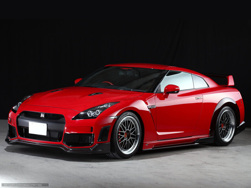 Red Nissan Gt-r — Dramatic, Photograph