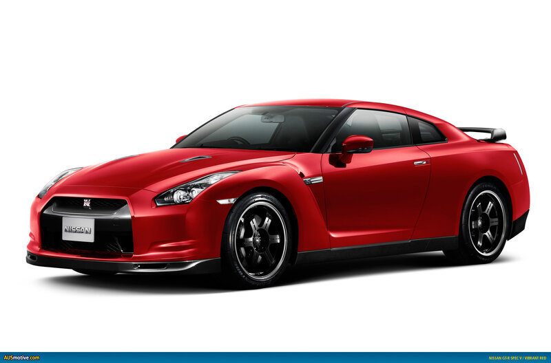 Red Nissan Gt-r Sports Car — Neutral