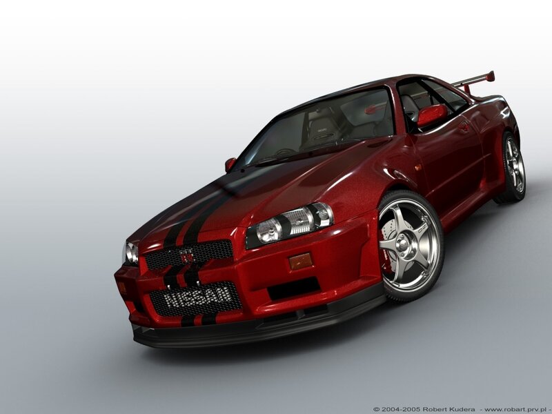 Red Nissan Gt-r