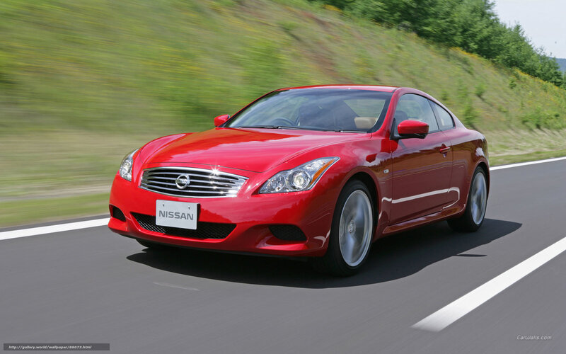Red Nissan Infiniti Coupe