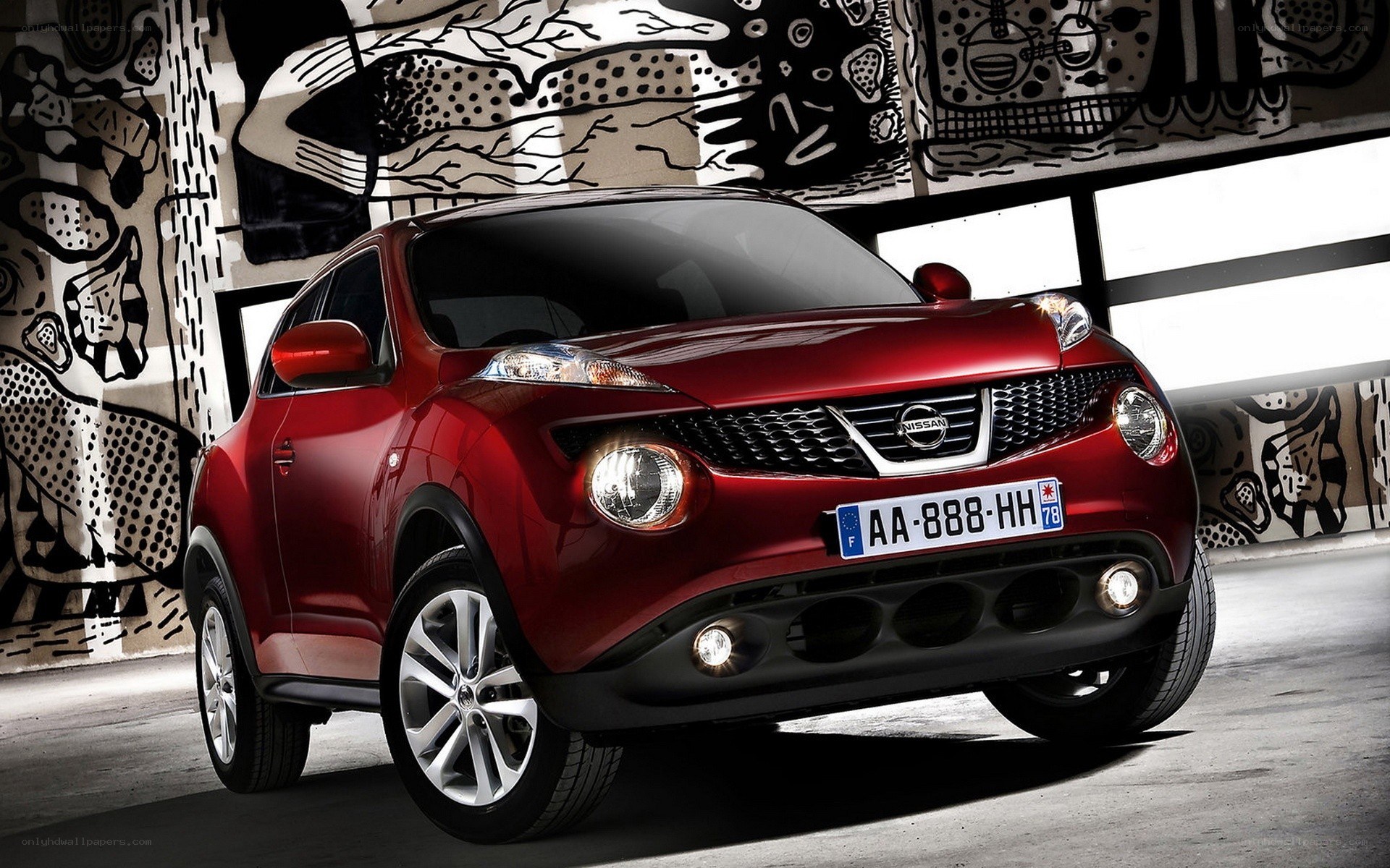 Red Nissan Juke car