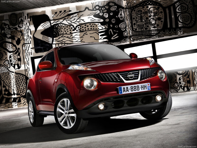 Red Nissan Juke Car — Dramatic