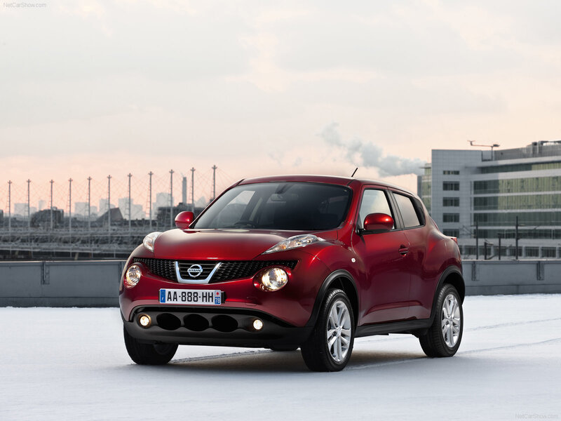 Red Nissan Juke Car — Urban