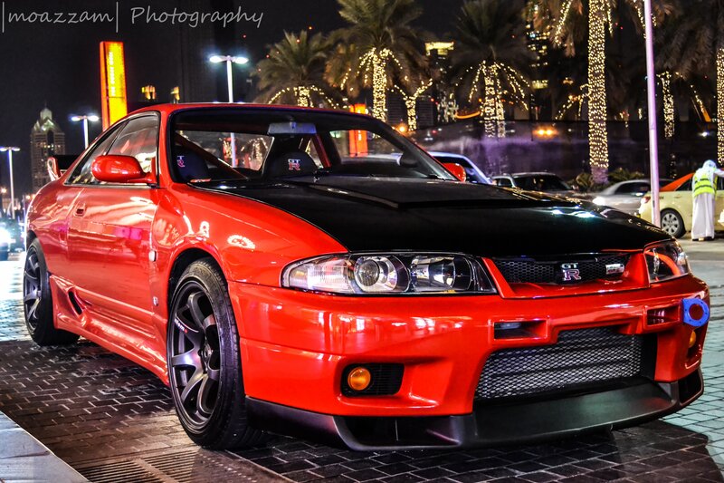 Red Nissan Skyline Gt-r — Dramatic
