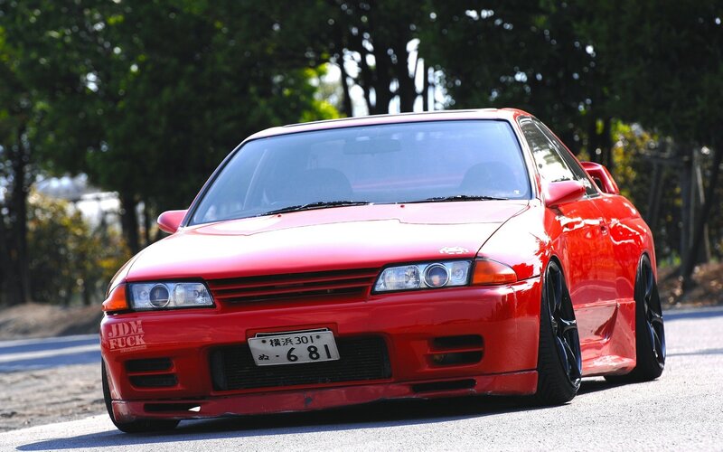 Red Nissan Skyline GT-R