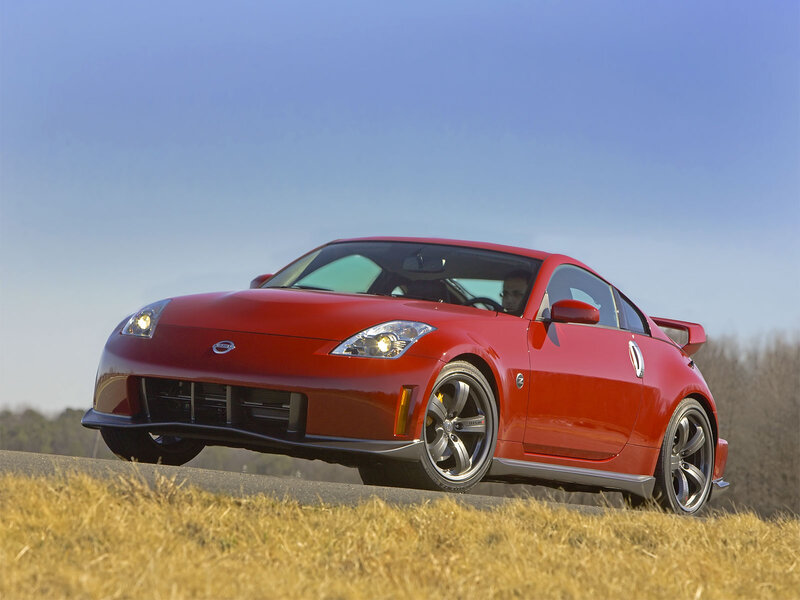 Red Nissan Z Car