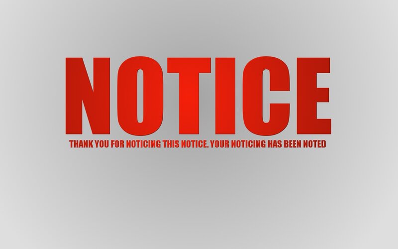 red notice text graphic